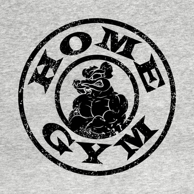 Home Gym (black print) by Home gym rats 